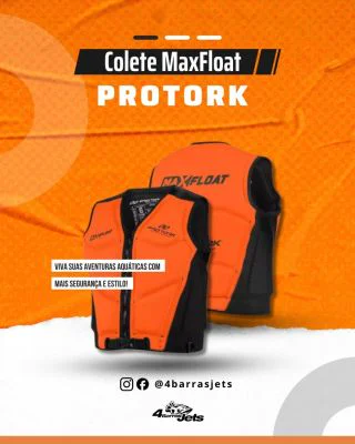 Colete Protork MaxFloat laranja